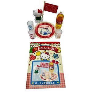 Rare 2011 Re-Ment Hello Kitty Exciting Birthday Set 1 Miniature Party Collection